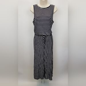 egs by éloges striped jumpsuit style EKR1035-4 size large